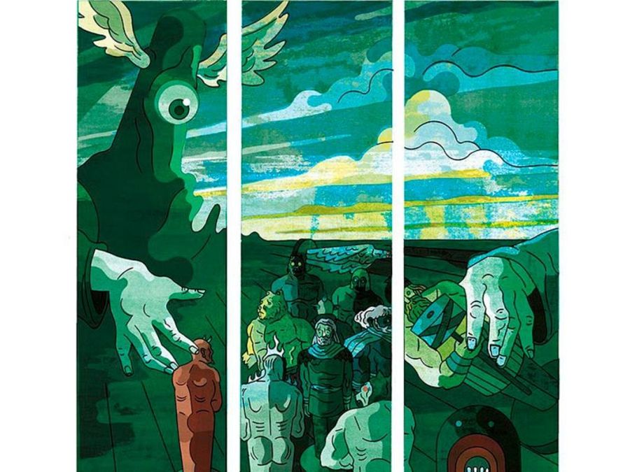 Fragmento de una página de 'Los dientes de la eternidad'