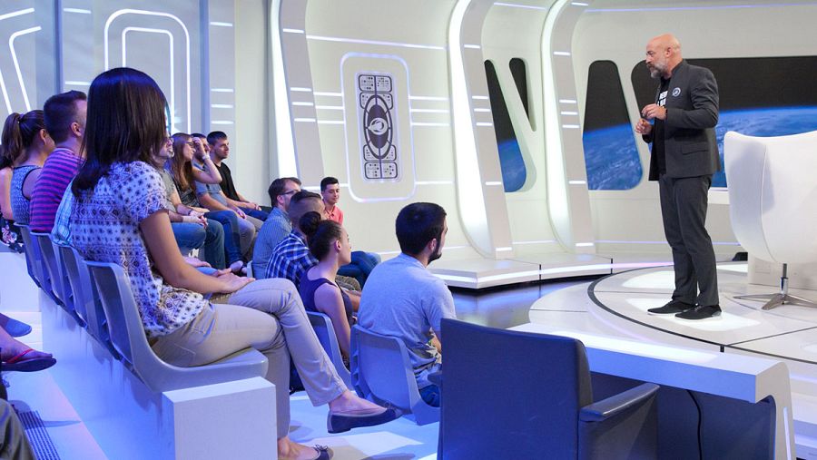 Goyo Jiménez se dirige al público de 'Órbita Laika. La nueva generación'.