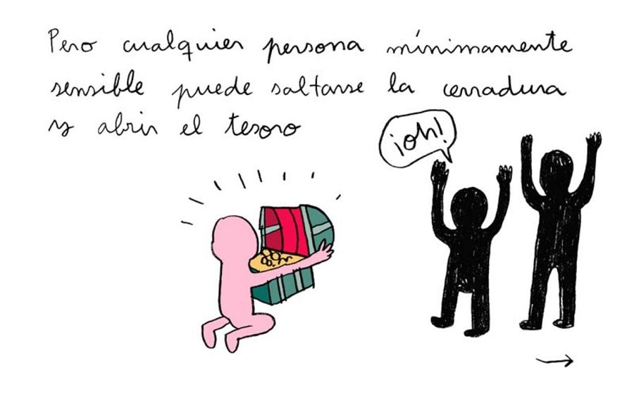 Fragmento de una página de 'El arte'