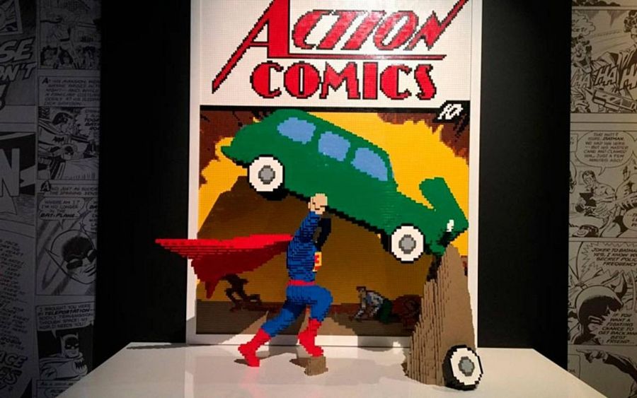 Recreación de la portada del nº 1 de 'Action comics', la primera aparición de Superman