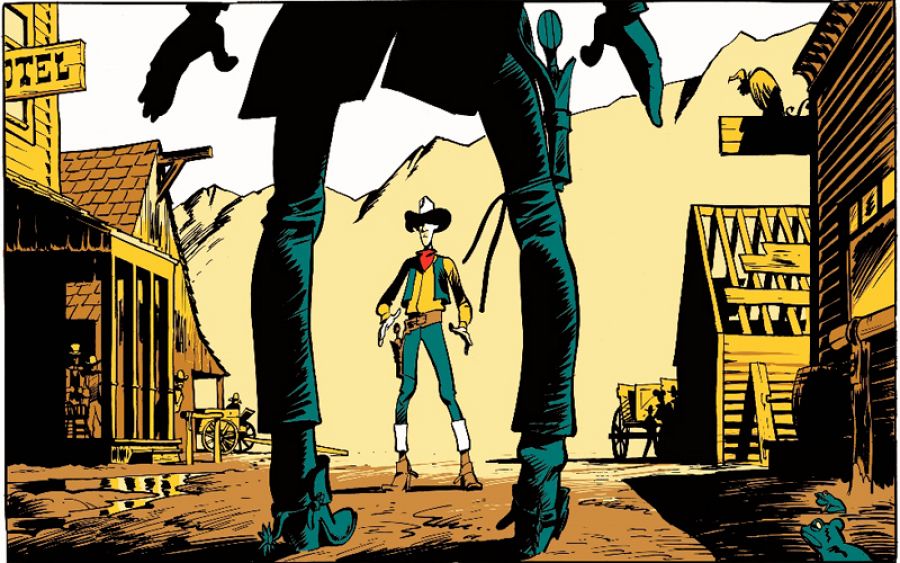 Viñeta de 'El hombre que mató a Lucky Luke'