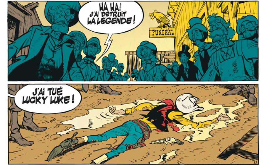 Viñetas de 'El hombre que mató a Lucky Luke'