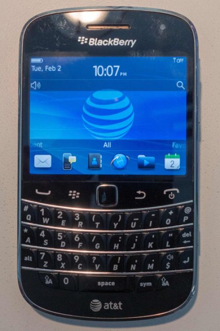 Un teléfono Blackberry