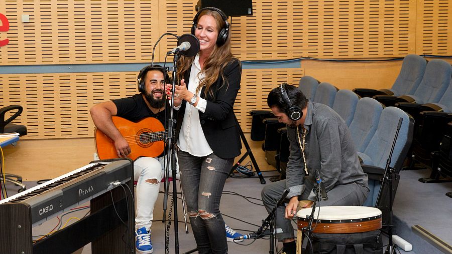 María Toledo, en el escenario de 'Abierto hasta las 2'