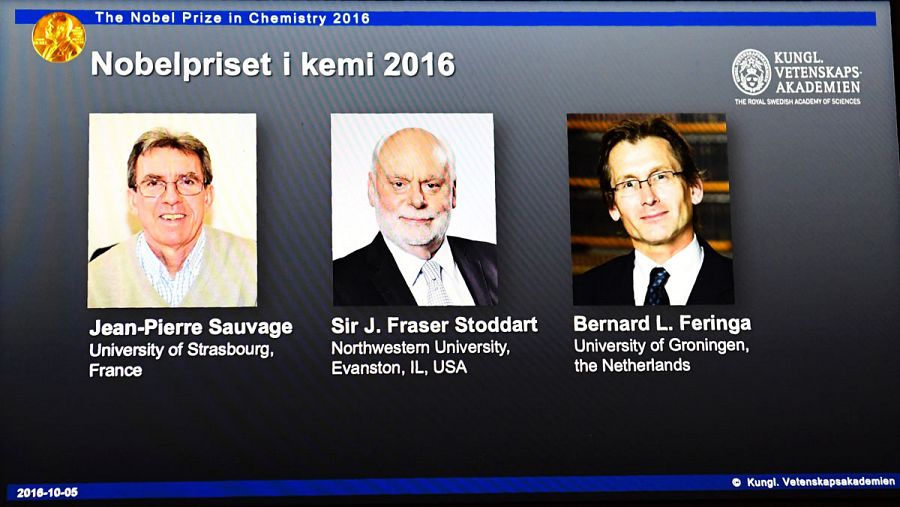 Los ganadores del premio Nobel de Química 2016