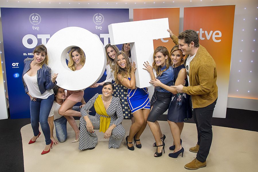 Varios de los artistas, reunidos en Torrespaña con motivo de 'OT: El reencuentro' que contará con tres especiales organizados por TVE y Gestmusic