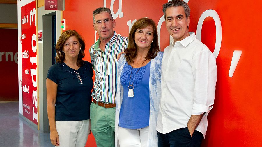 Victoria Crespo, José María Hernán, Emma Marín y Arturo Martín, en Rne Madrid