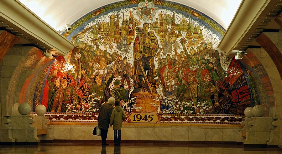 El metro de Moscú está considerado una obra de arte