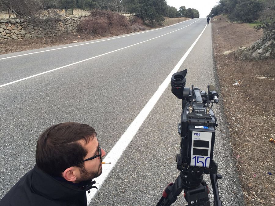 Rodaje en la carretera, con Pol Graell