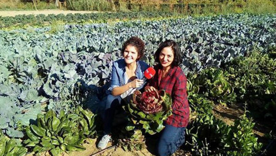 Patricia Costa, con Victoria Serrano en 'El Huerto de San Martín'