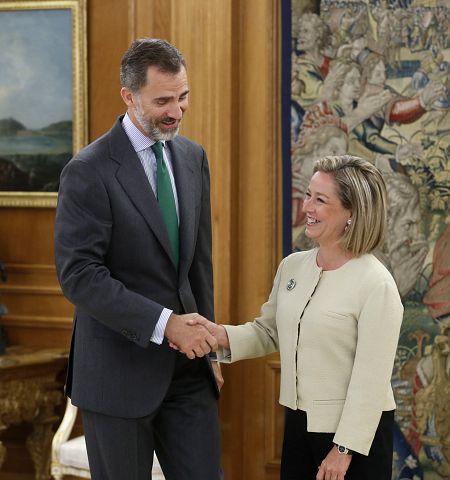 El rey recibe a Ana Oramas (Coalición Canarias) en Zarzuela