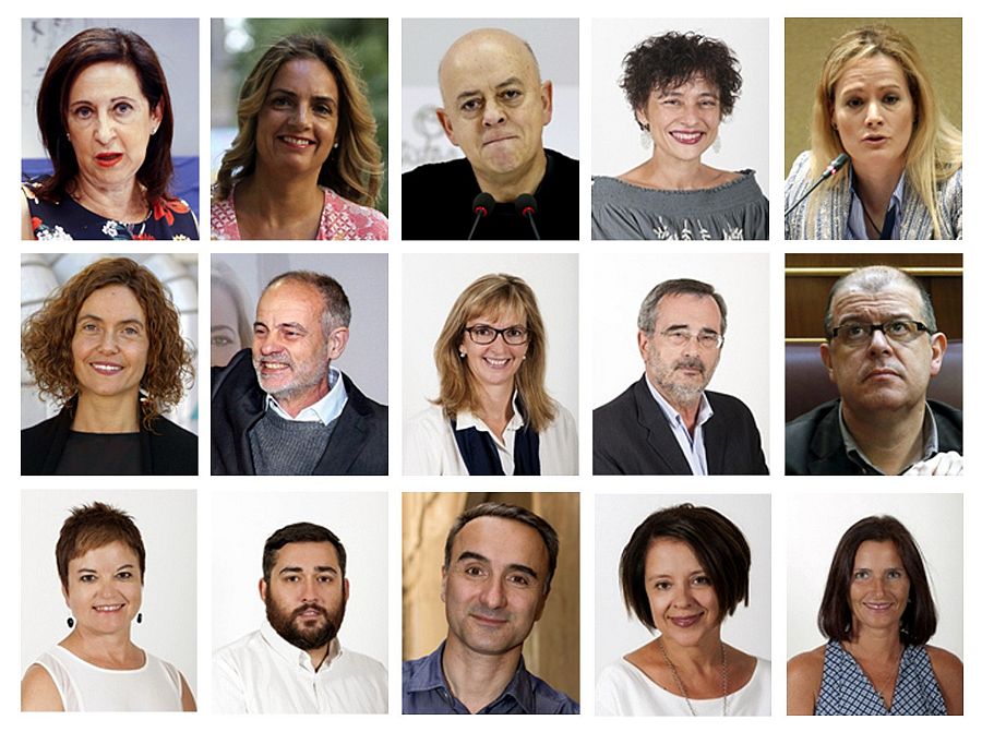 Los 15 diputados socialistas que han roto la disciplina de voto en la investidura de Mariano Rajoy
