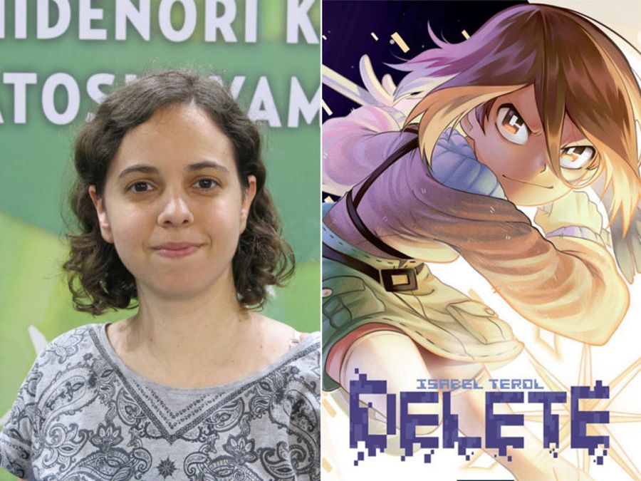 Isabel Terol y la portada de 'Delete'