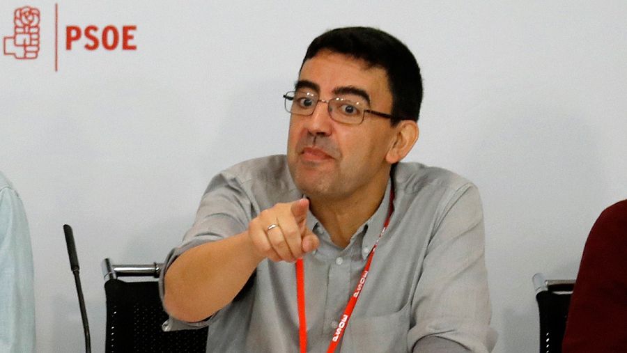 El portavoz de la gestora del PSOE, Mario Jiménez, en el Comité Federal del pasado 23 de octubre.
