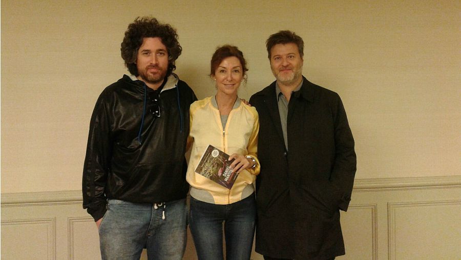 Con los directores de 'El ciudadano ilustre'