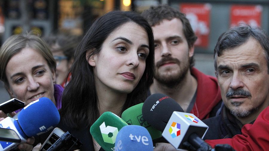 La portavoz del Ayuntamiento de Madrid, Rita Maestre, tras conocer la victoria de Espinar en Madrid