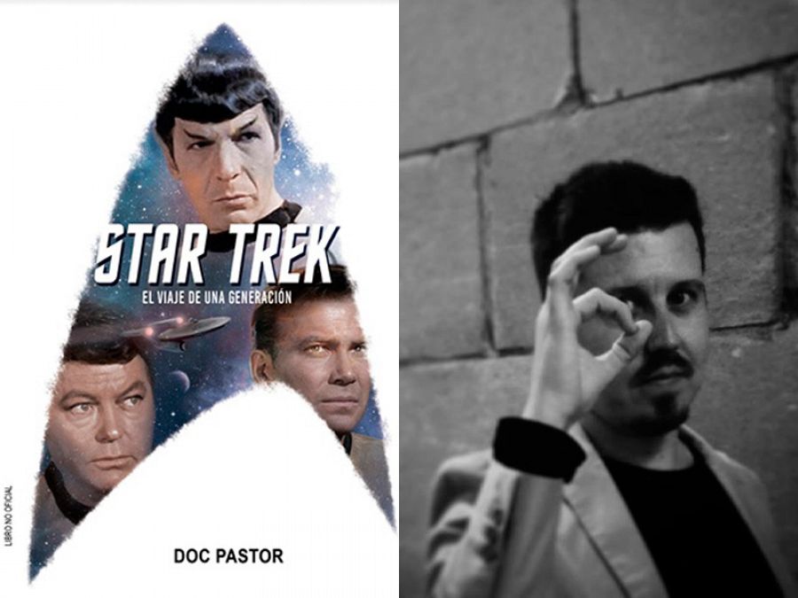 Portada de 'Star Trek: El viaje de una generación', y su autor, Doc Pastor
