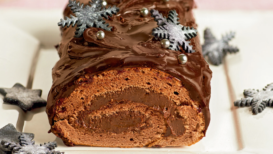 Tronco de Navidad de chocolate