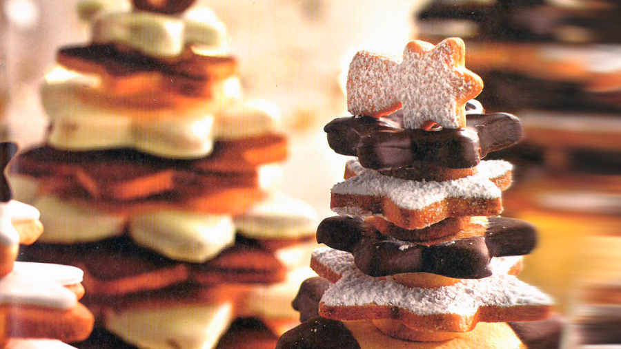 Bosque de galletas de Navidad