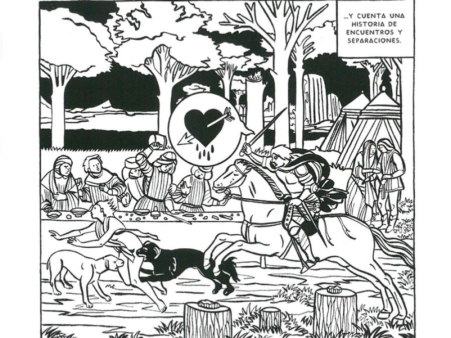 Viñeta de un poema de Menchu Gutíerrez