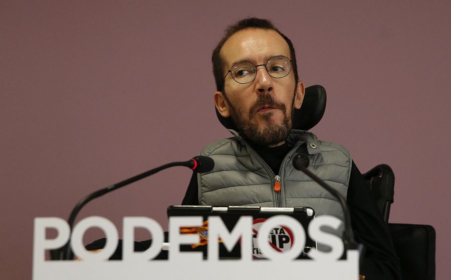 El secretario de Organización de Podemos, Pablo Echenique