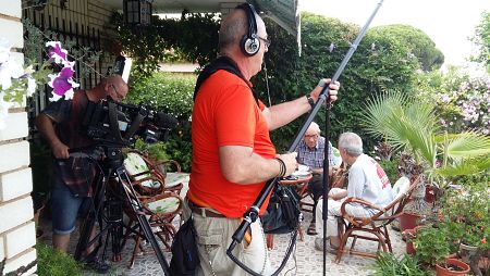 Un momento del rodaje del documental 