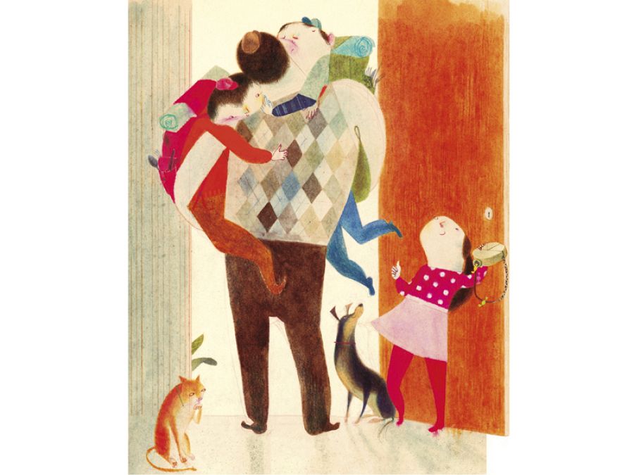 Ilustración de 'La familia de la vajilla impar'