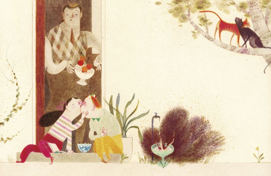 Ilustración de 'La familia de la vajilla impar'