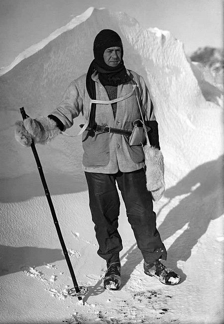 Imagen de Robert Falcon Scott, en la Antártida. ROYAL GEOGRAPHICAL SOCIETY