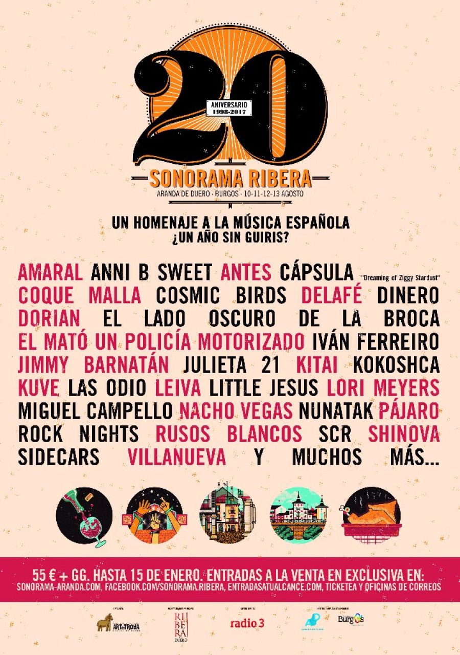 Así queda, por ahora, el cartel de un sonorama legendario