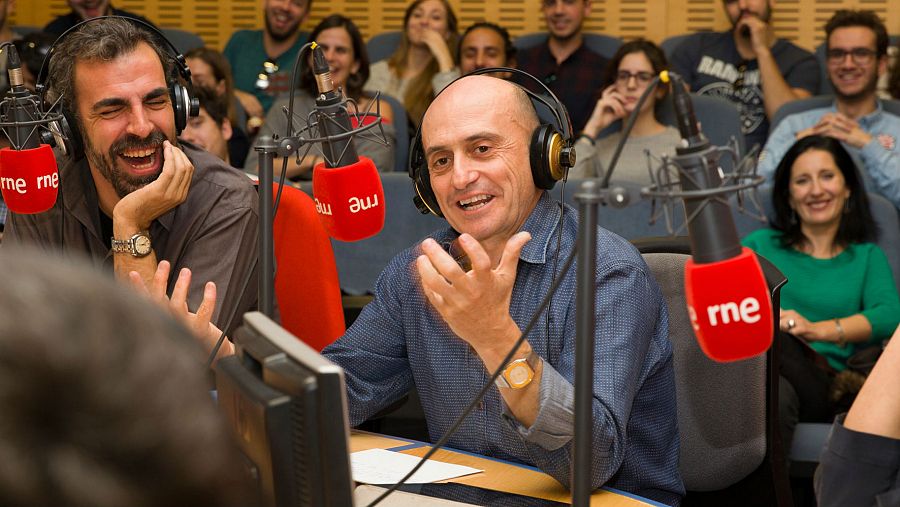 Miguel Ángel Hoyos y Pepe Viyuela, en un momento del programa
