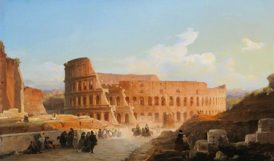'El Coliseo' (The Colosseum),  Ippolito Caffi, 1847. Museo di Roma, Palazzo Braschi, Roma