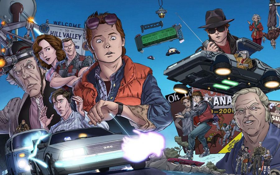 Ilustración de 'Regreso al futuro'