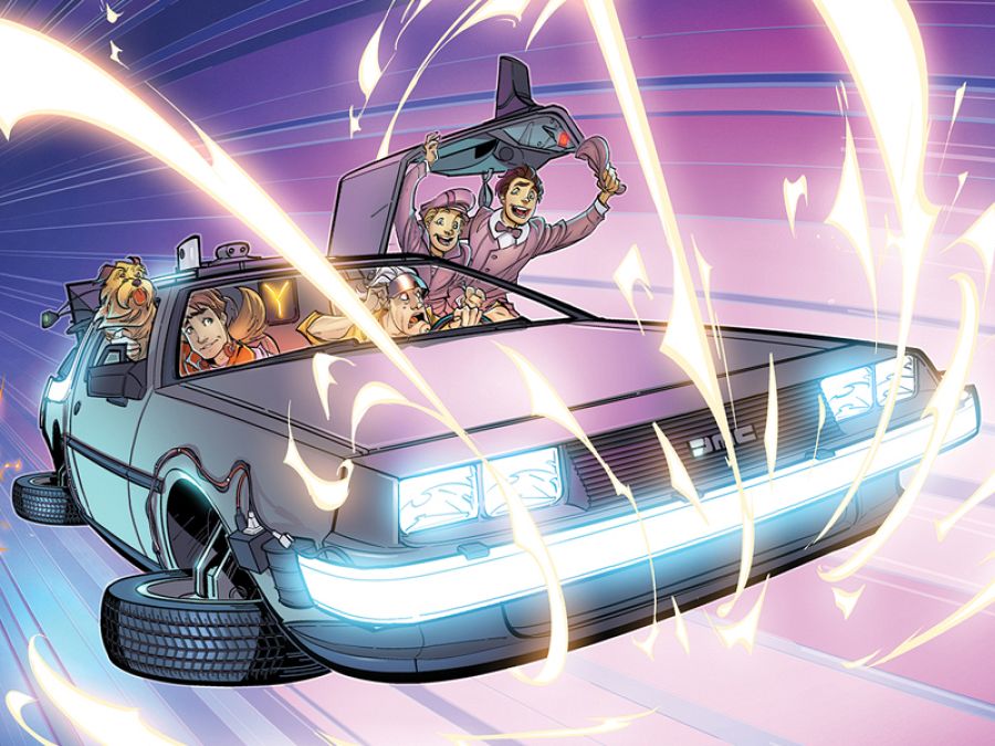 Ilustración de 'Regreso al futuro'