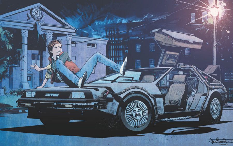 Ilustración de 'Regreso al futuro'