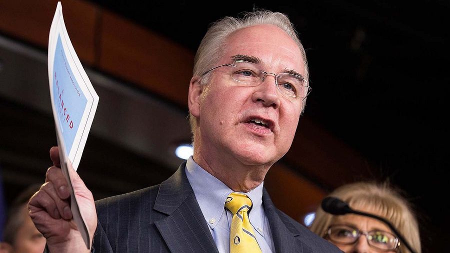 Imagen de archivo del congresista republicano Tom Price (marzo de 2015). REUTERS/Joshua Roberts