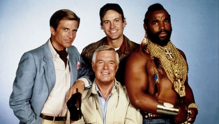 Los protagonistas de 'El equipo A'