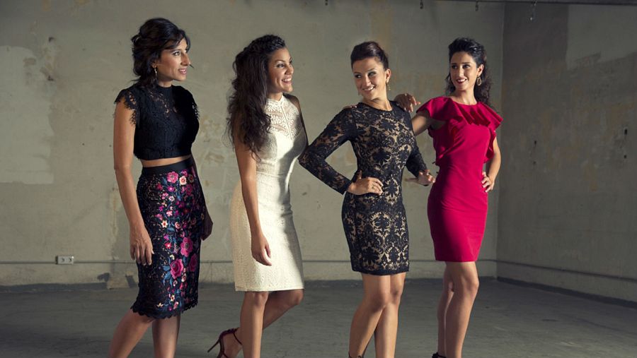 Alba Carmona, Alicia Grillo, Marta Robles y Roser Loscos