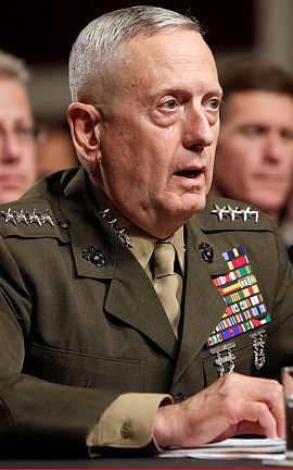  El general James Mattis, futuro secretario de Defensa. 