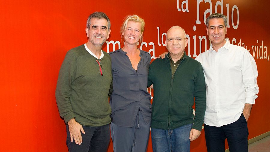 Oristrel, Duato y Romero, con Arturo Martín