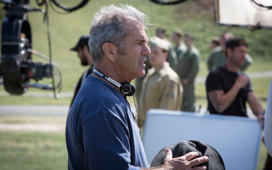 Mel Gibson en un momento del rodaje