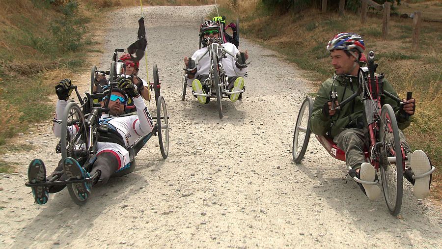 De ruta con las hand-bike