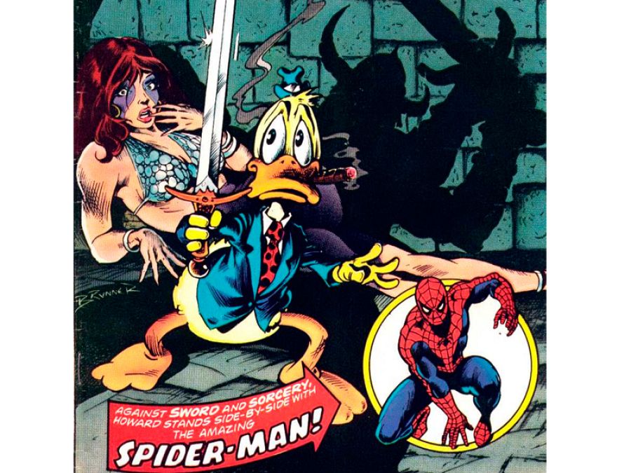 Fragmento de la portada del Nº1 de 'Howard el pato'