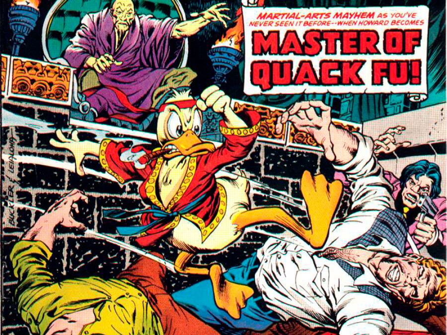 Howard haciendo una demostración de Quack-Fu