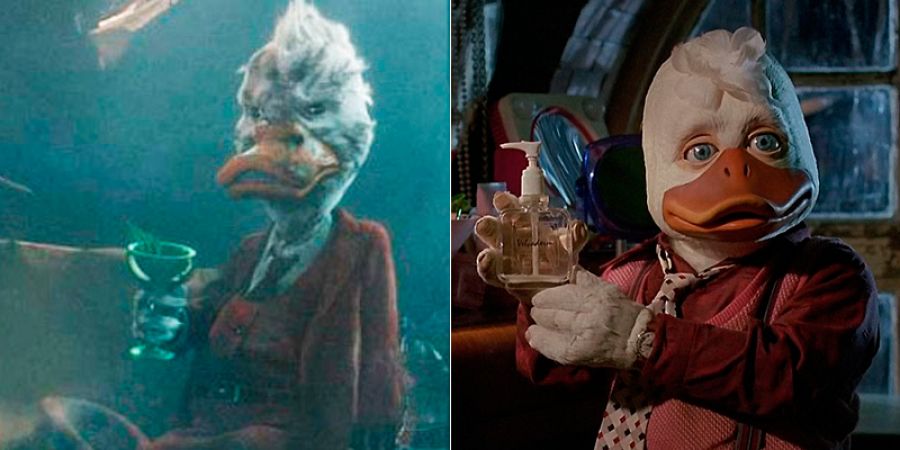 Las dos versiones cinematográfcias de Howard: 'Los Guardianes de la Galaxia' (2014) y 'Howard, un nuevo héroe' (1986)