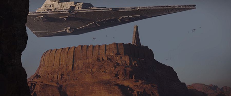 Jedha, un mundo desértico que aparece en la nueva 'Rogue One'.