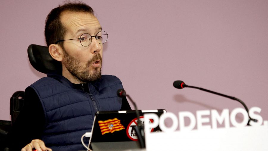 El secretario de Organización de Podemos, Pablo Echenique