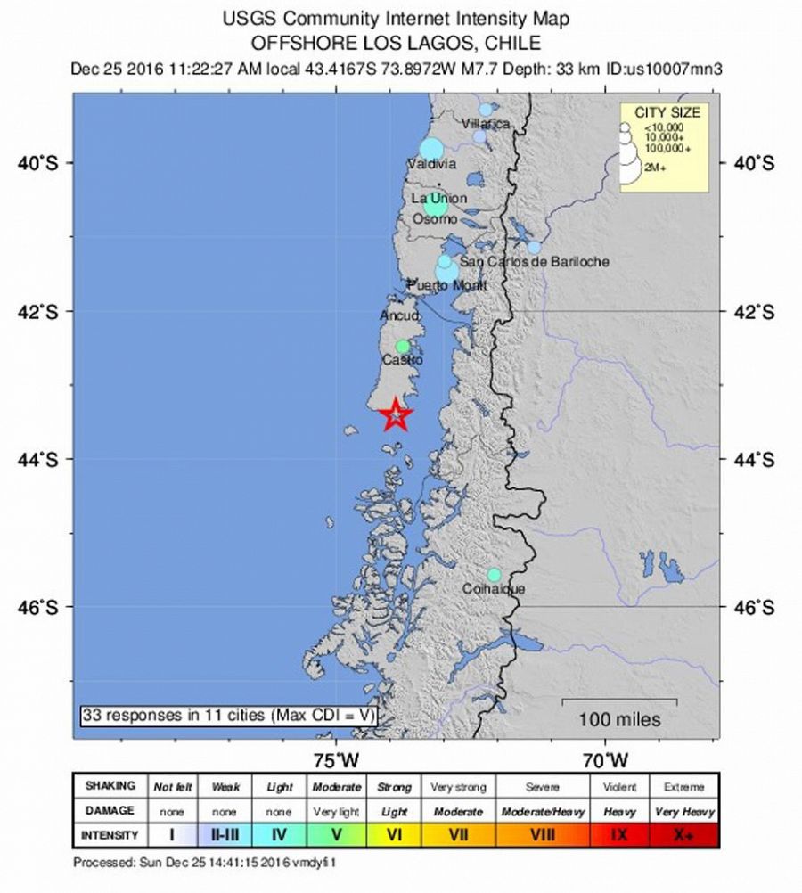 Chile Levanta La Alerta De Tsunami Tras Un Terremoto De Magnitud 7 6 Rtve Es