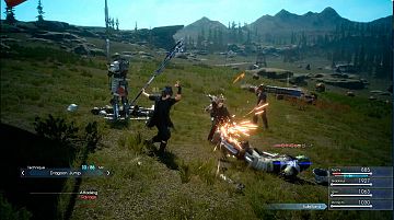 El Lux Impetus y el Luz Itineris son ataques especiales de Noctis.