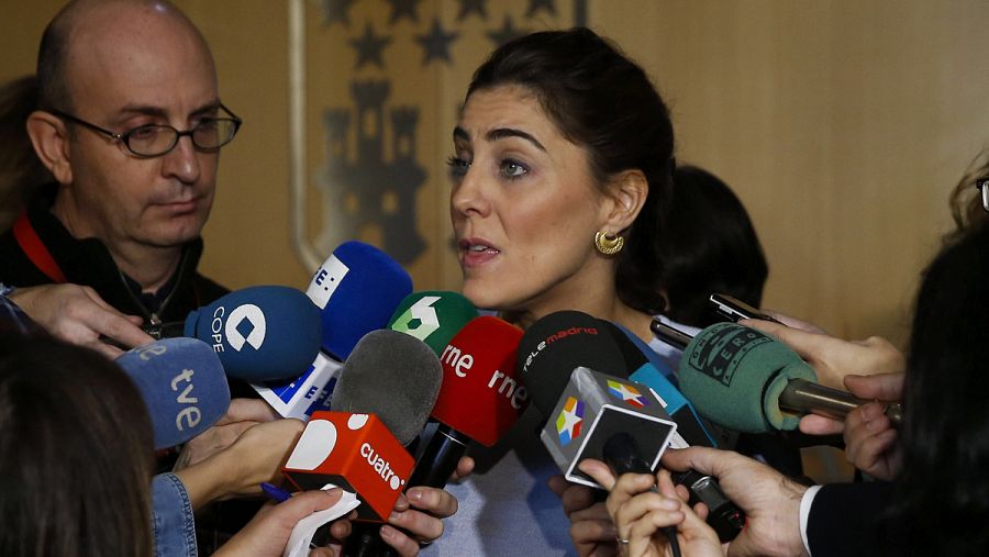 La nueva portavoz de Podemos en la Asamblea de Madrid, Lorena Ruiz-Huerta